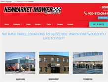 Tablet Screenshot of newmarketlawnmower.com